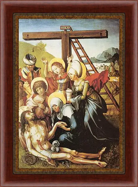 Картина в раме - Die sieben Schmerzen Maria, Mitteltafel (die Beweinung Christi). Альбрехт Дюрер
Картина в раме - Die sieben Schmerzen Maria, Mitteltafel (die Beweinung Christi). Альбрехт Дюрер