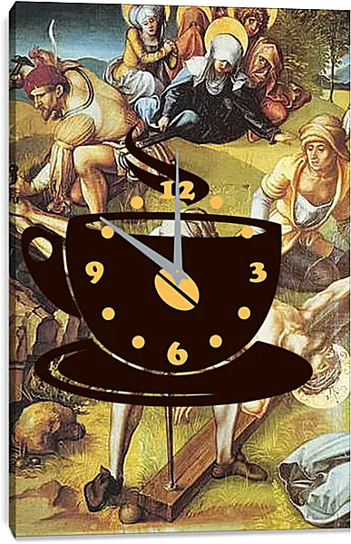 Часы картина - Die sieben Schmerzen Maria, Mitteltafel (die Kreuzannagelung). Альбрехт Дюрер
Часы картина - Die sieben Schmerzen Maria, Mitteltafel (die Kreuzannagelung). Альбрехт Дюрер