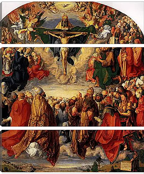 Модульная картина - Adoration of the Trinity. Поклонение Святой Троице. Альбрехт Дюрер Модульная картина - Adoration of the Trinity. Поклонение Святой Троице. Альбрехт Дюрер