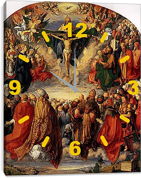Часы картина - Adoration of the Trinity. Альбрехт Дюрер
Часы картина - Adoration of the Trinity. Альбрехт Дюрер