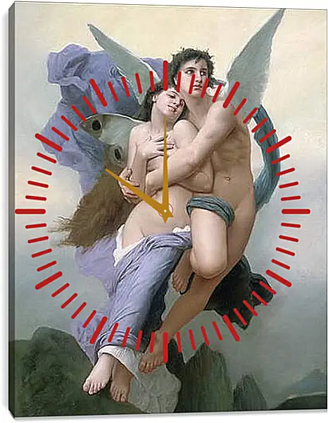 Часы картина - The Abduction of Psyche - Похищение Психеи. Адольф Вильям Бугро
Часы картина - The Abduction of Psyche - Похищение Психеи. Адольф Вильям Бугро