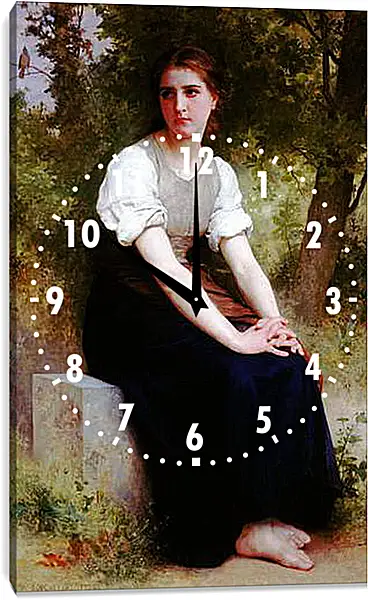 Часы картина - The Song of the Nightingale. Адольф Вильям Бугро
Часы картина - The Song of the Nightingale. Адольф Вильям Бугро