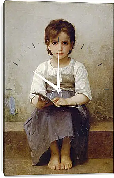 Часы картина - The Difficult Lesson. Адольф Вильям Бугро
Часы картина - The Difficult Lesson. Адольф Вильям Бугро