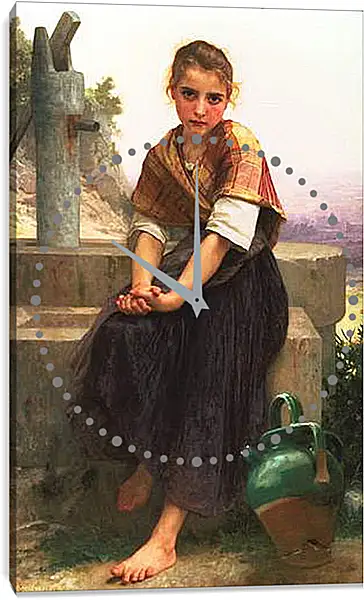Часы картина - The Broken Pitcher. Адольф Вильям Бугро
Часы картина - The Broken Pitcher. Адольф Вильям Бугро