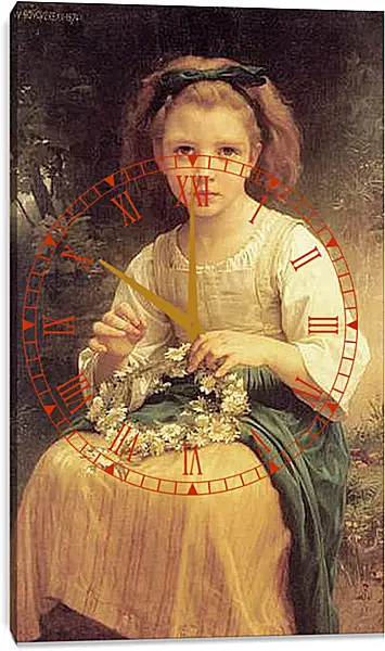 Часы картина - Child Braiding A Crown. Адольф Вильям Бугро
Часы картина - Child Braiding A Crown. Адольф Вильям Бугро