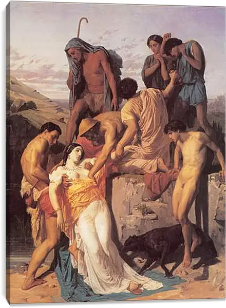 Постер на подрамнике - Zenobia Retrouvee par les Bergers sur les Bords de Laraxe. Адольф Вильям Бугро
Постер на подрамнике - Zenobia Retrouvee par les Bergers sur les Bords de Laraxe. Адольф Вильям Бугро