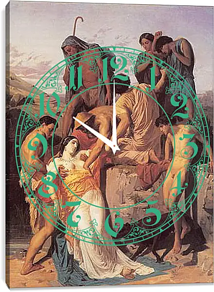 Часы картина - Zenobia Retrouvee par les Bergers sur les Bords de Laraxe. Адольф Вильям Бугро
Часы картина - Zenobia Retrouvee par les Bergers sur les Bords de Laraxe. Адольф Вильям Бугро