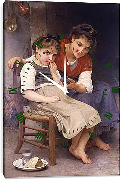 Часы картина - Petite Boudeuse. Адольф Вильям Бугро
Часы картина - Petite Boudeuse. Адольф Вильям Бугро