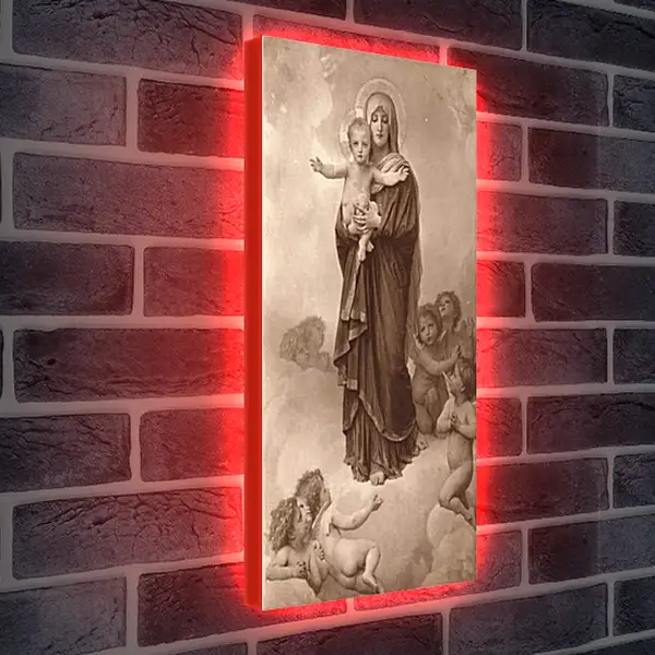 Лайтбокс световая панель - Notre Dame des Anges.Мария с Младенцем и ангелами. Адольф Вильям Бугро Лайтбокс световая панель - Notre Dame des Anges.Мария с Младенцем и ангелами. Адольф Вильям Бугро