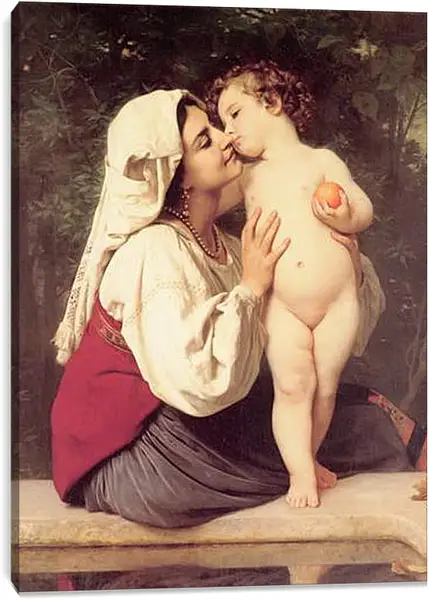Постер на подрамнике - Le Baiser. Адольф Вильям Бугро
Постер на подрамнике - Le Baiser. Адольф Вильям Бугро