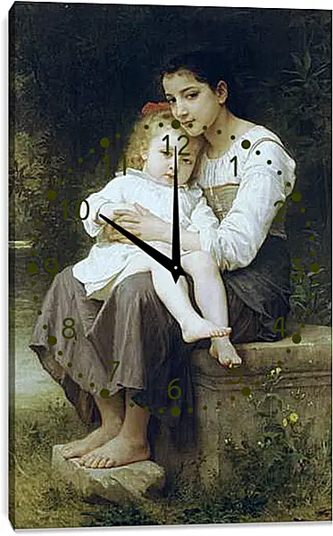 Часы картина - La Soeur Ainee. Адольф Вильям Бугро
Часы картина - La Soeur Ainee. Адольф Вильям Бугро