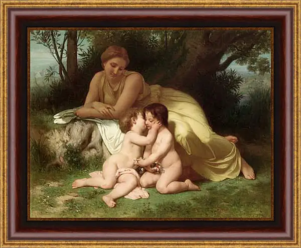 Картина в раме - Jeune Femme Contemplant Deux Enfants Qui Sembrassent. Адольф Вильям Бугро
Картина в раме - Jeune Femme Contemplant Deux Enfants Qui Sembrassent. Адольф Вильям Бугро