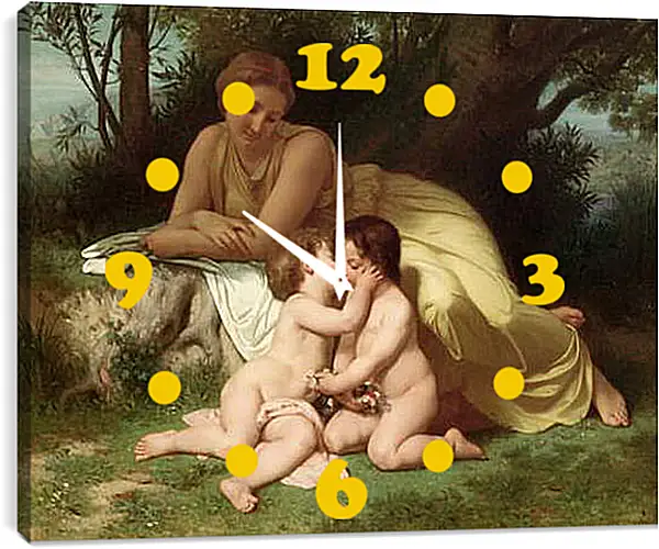 Часы картина - Jeune Femme Contemplant Deux Enfants Qui Sembrassent. Адольф Вильям Бугро
Часы картина - Jeune Femme Contemplant Deux Enfants Qui Sembrassent. Адольф Вильям Бугро