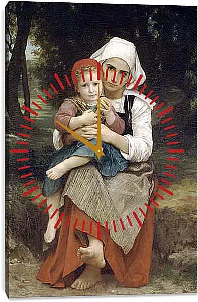 Часы картина - Frere et Sour Bretons. Адольф Вильям Бугро
Часы картина - Frere et Sour Bretons. Адольф Вильям Бугро