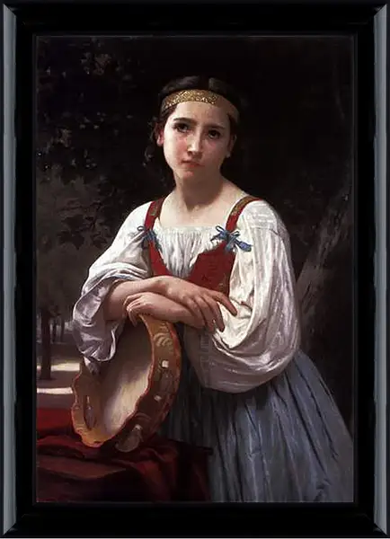 Картина в раме - Bohemienne au Tambour de Basque. Адольф Вильям Бугро
Картина в раме - Bohemienne au Tambour de Basque. Адольф Вильям Бугро