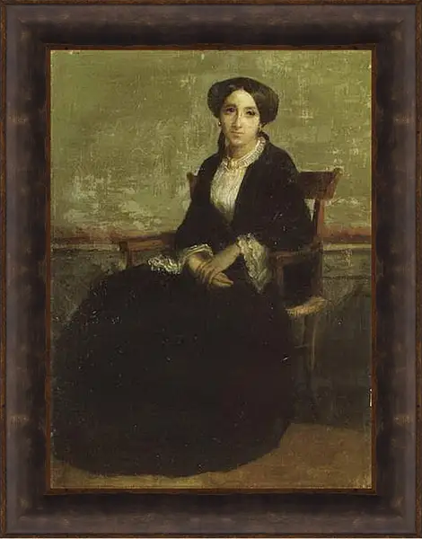 Картина в раме - A Portrait of Genevieve Bouguereau. Адольф Вильям Бугро Картина в раме - A Portrait of Genevieve Bouguereau. Адольф Вильям Бугро