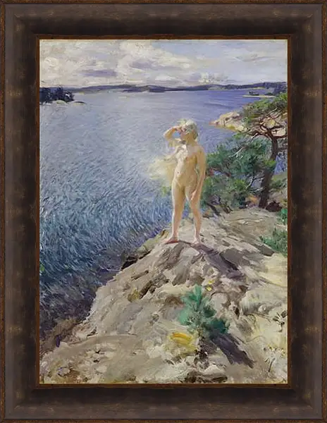 Картина в раме - In the Skerries. На шхерах. Андерс Цорн Картина в раме - In the Skerries. На шхерах. Андерс Цорн