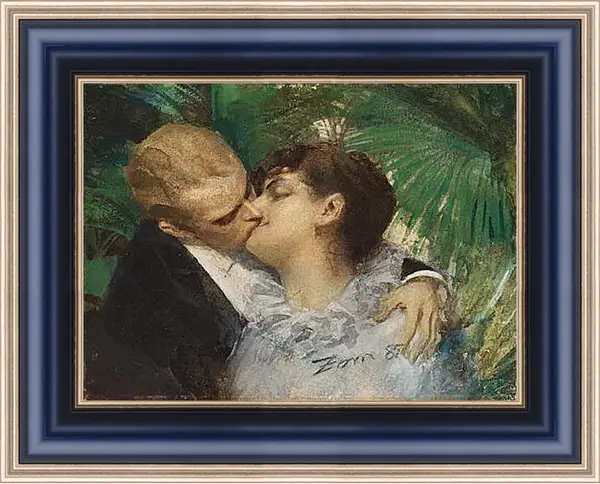 Картина в раме - The Embrace. Объятия. Андерс Цорн Картина в раме - The Embrace. Объятия. Андерс Цорн