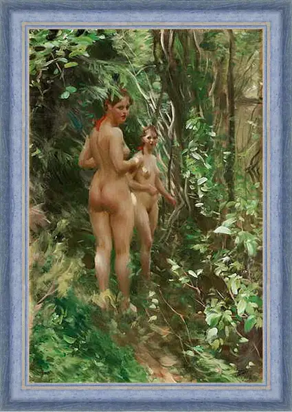 Картина в раме - Hindar (The Hinds). Андерс Цорн
Картина в раме - Hindar (The Hinds). Андерс Цорн