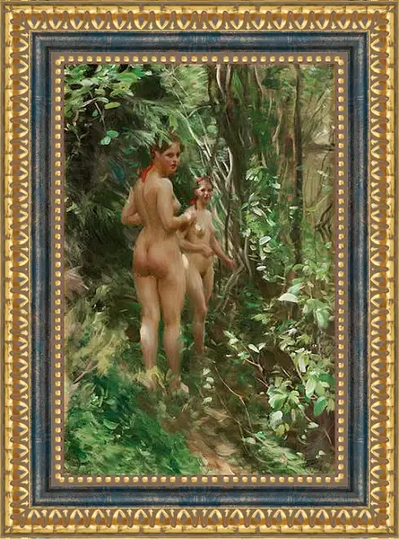 Картина в раме - Hindar (The Hinds). Андерс Цорн
Картина в раме - Hindar (The Hinds). Андерс Цорн