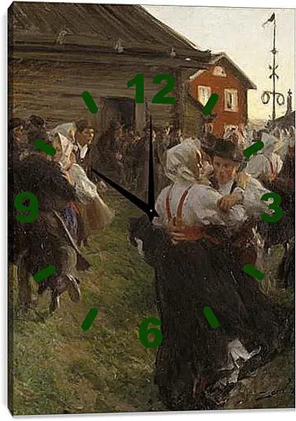 Часы картина - Midsommardans. Андерс Цорн
Часы картина - Midsommardans. Андерс Цорн