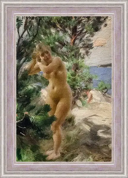 Картина в раме - After Bath. Андерс Цорн
Картина в раме - After Bath. Андерс Цорн