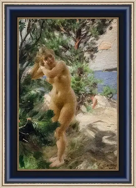 Картина в раме - After Bath. Андерс Цорн
Картина в раме - After Bath. Андерс Цорн