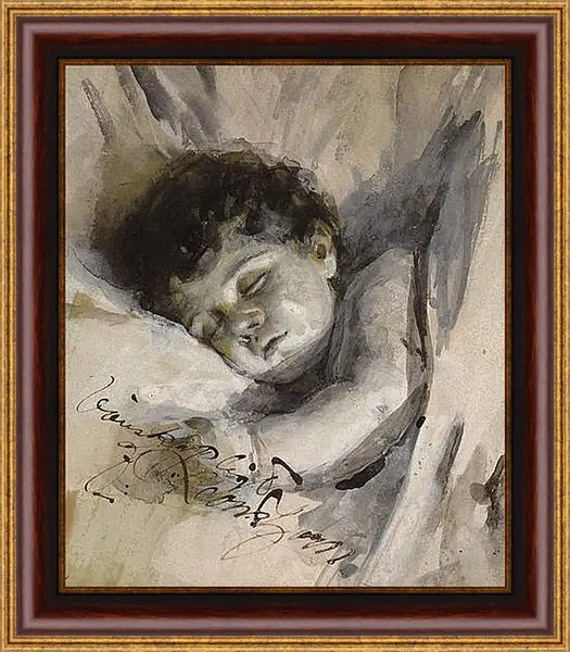 Картина в раме - Sovande barn (Sleeping Child). Андерс Цорн
Картина в раме - Sovande barn (Sleeping Child). Андерс Цорн