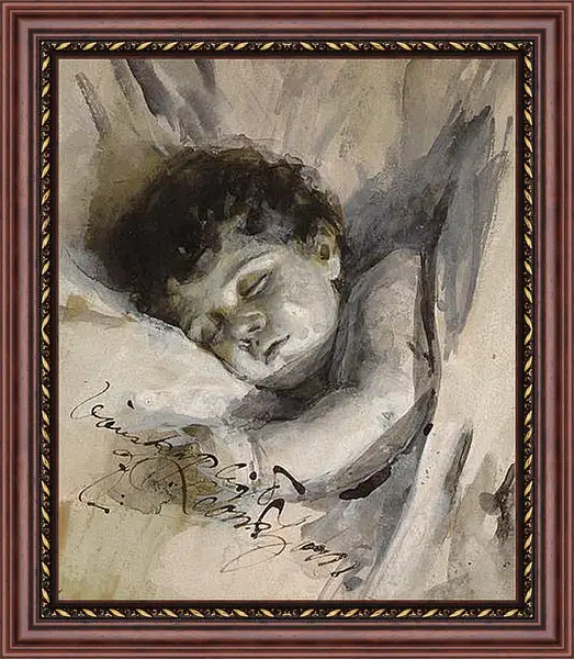 Картина в раме - Sovande barn (Sleeping Child). Андерс Цорн
Картина в раме - Sovande barn (Sleeping Child). Андерс Цорн