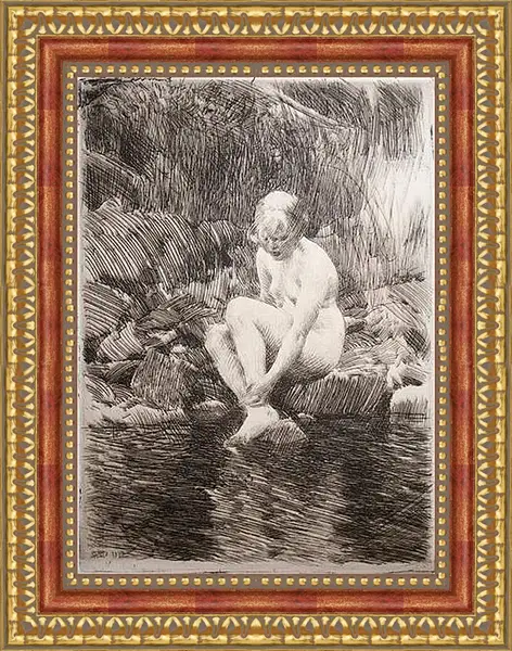Картина в раме - Dagmar. Дагмар. Андерс Цорн Картина в раме - Dagmar. Дагмар. Андерс Цорн