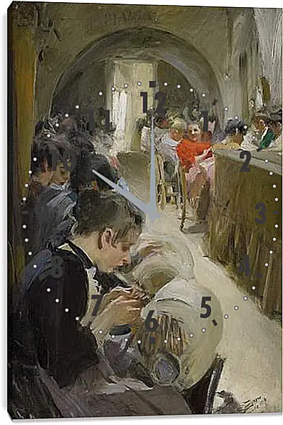 Часы картина - Spetsknypplerskor i Venedig. Андерс Цорн
Часы картина - Spetsknypplerskor i Venedig. Андерс Цорн