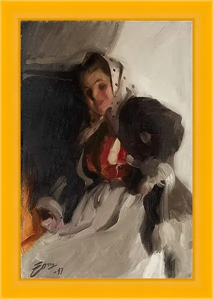 Картина в раме - By the fireplace. Андерс Цорн
Картина в раме - By the fireplace. Андерс Цорн