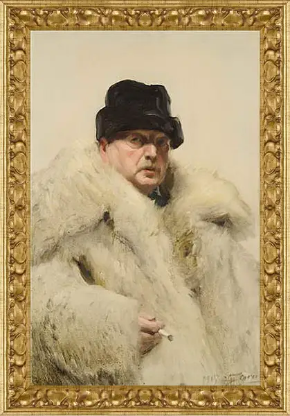Картина в раме - Self-portrait in a wolfskin. Андерс Цорн
Картина в раме - Self-portrait in a wolfskin. Андерс Цорн