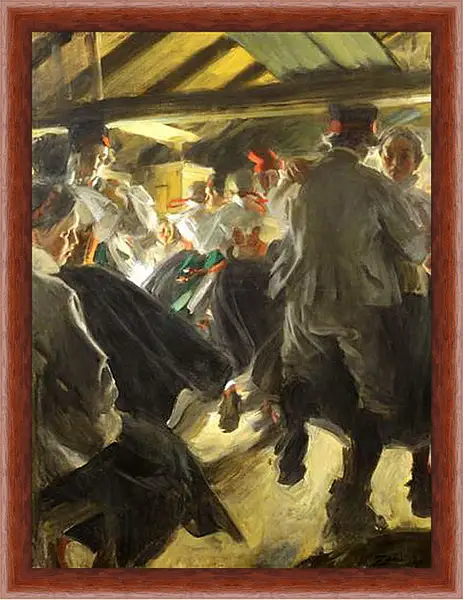 Картина в раме - Dance in the Gopsmorkate. Андерс Цорн
Картина в раме - Dance in the Gopsmorkate. Андерс Цорн