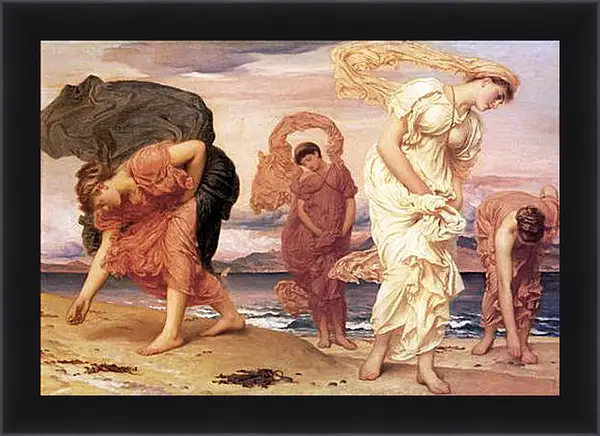 Картина в раме - Greek Girls Picking up Pebbles. Девушки-гречанки, собирающие гальку. Барон Фредерик Лейтон Картина в раме - Greek Girls Picking up Pebbles. Девушки-гречанки, собирающие гальку. Барон Фредерик Лейтон