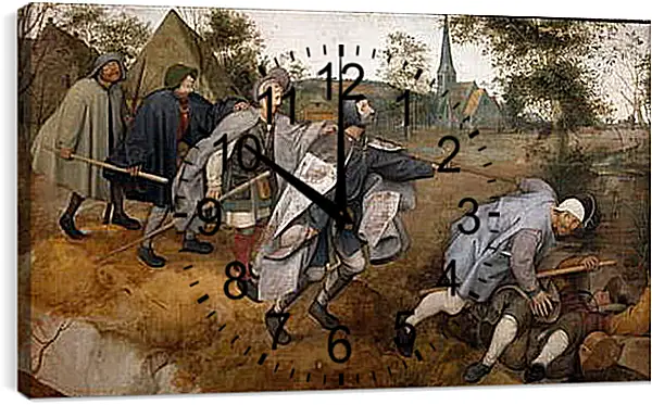 Часы картина - The Blind Leading the Blind - Притча о слепых. Брейгель Питер Старший
Часы картина - The Blind Leading the Blind - Притча о слепых. Брейгель Питер Старший