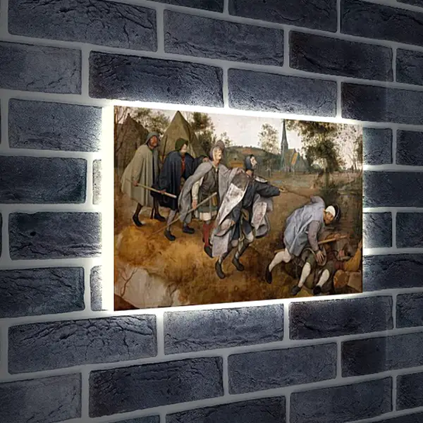 Лайтбокс световая панель - The Blind Leading the Blind - Притча о слепых. Брейгель Питер Старший
Лайтбокс световая панель - The Blind Leading the Blind - Притча о слепых. Брейгель Питер Старший