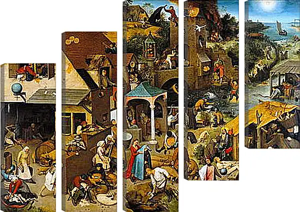 Модульная картина - Flemish Proverbs - фламандские пословицы. Брейгель Питер Старший
Модульная картина - Flemish Proverbs - фламандские пословицы. Брейгель Питер Старший