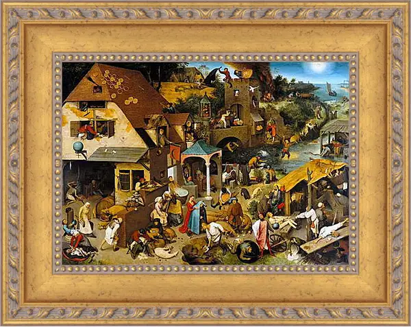Картина в раме - Flemish Proverbs - фламандские пословицы. Брейгель Питер Старший
Картина в раме - Flemish Proverbs - фламандские пословицы. Брейгель Питер Старший