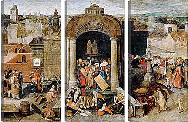Модульная картина - Изгнание торговцев из храма. Брейгель Питер Старший
Модульная картина - Изгнание торговцев из храма. Брейгель Питер Старший