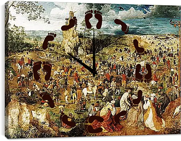 Часы картина - Aufstieg zum Kalvarienberg. Брейгель Питер Старший
Часы картина - Aufstieg zum Kalvarienberg. Брейгель Питер Старший
