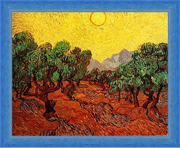 Картина в раме - Olive Trees with Yellow Sky and Sun. Винсент Ван Гог
Картина в раме - Olive Trees with Yellow Sky and Sun. Винсент Ван Гог