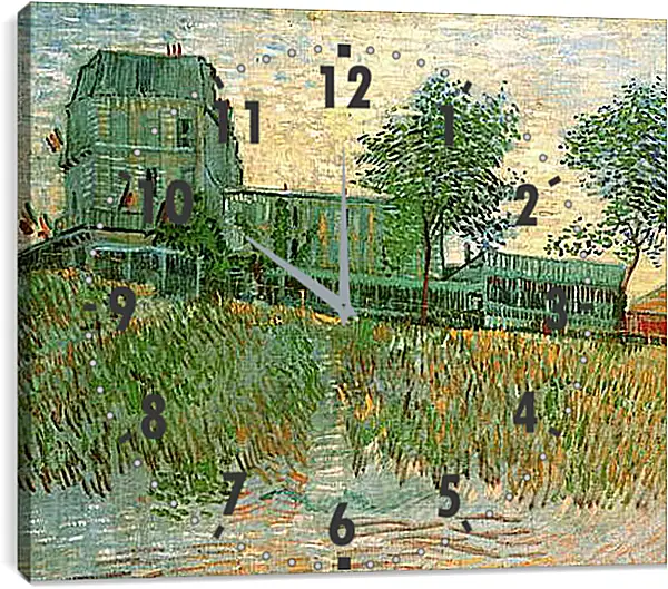 Часы картина - The Restaurant de la Sirene at Asnieres. Винсент Ван Гог Часы картина - The Restaurant de la Sirene at Asnieres. Винсент Ван Гог