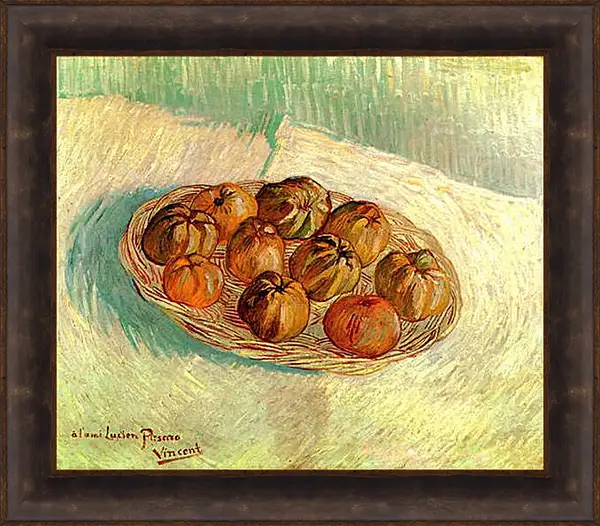 Картина в раме - Still Life with Basket of Apples to Lucien Pissarro. Винсент Ван Гог
Картина в раме - Still Life with Basket of Apples to Lucien Pissarro. Винсент Ван Гог