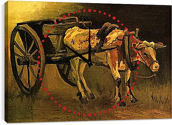 Часы картина - Cart with Red and White Ox. Винсент Ван Гог
Часы картина - Cart with Red and White Ox. Винсент Ван Гог