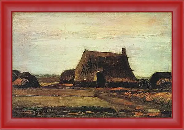 Картина в раме - Farm with Stacks of Peat. Винсент Ван Гог
Картина в раме - Farm with Stacks of Peat. Винсент Ван Гог