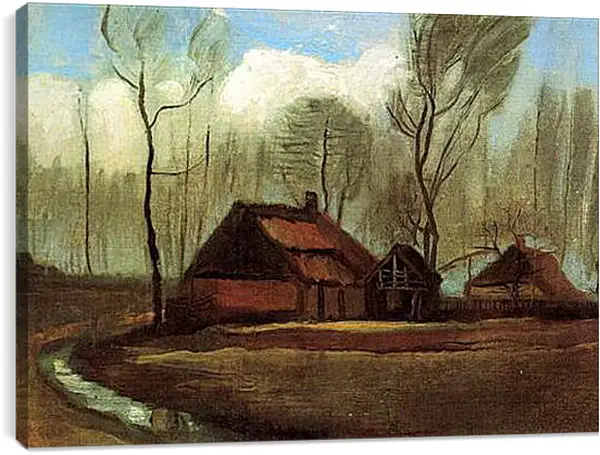 Постер на подрамнике - Farmhouses Among Trees. Винсент Ван Гог
Постер на подрамнике - Farmhouses Among Trees. Винсент Ван Гог