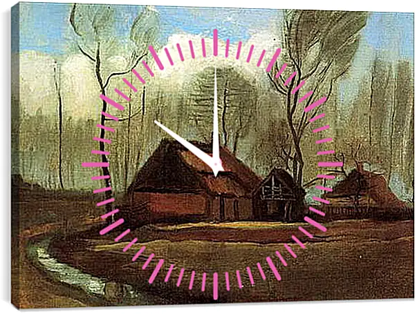 Часы картина - Farmhouses Among Trees. Винсент Ван Гог
Часы картина - Farmhouses Among Trees. Винсент Ван Гог