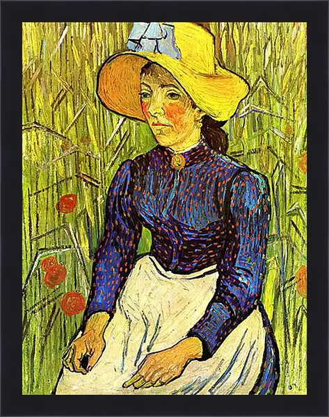 Картина в раме - Young Peasant Woman with Straw Hat Sitting in the Wheat. Винсент Ван Гог
Картина в раме - Young Peasant Woman with Straw Hat Sitting in the Wheat. Винсент Ван Гог