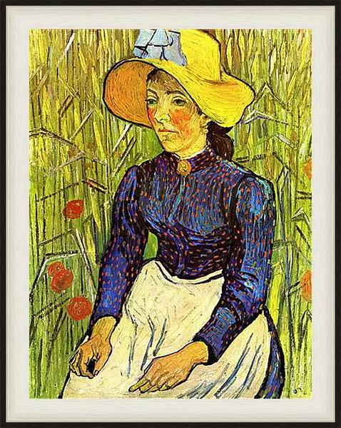 Картина в раме - Young Peasant Woman with Straw Hat Sitting in the Wheat. Винсент Ван Гог
Картина в раме - Young Peasant Woman with Straw Hat Sitting in the Wheat. Винсент Ван Гог